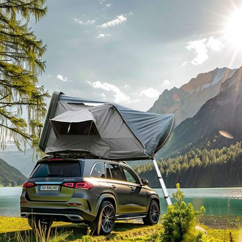 Hard shell rollover roof tent-15