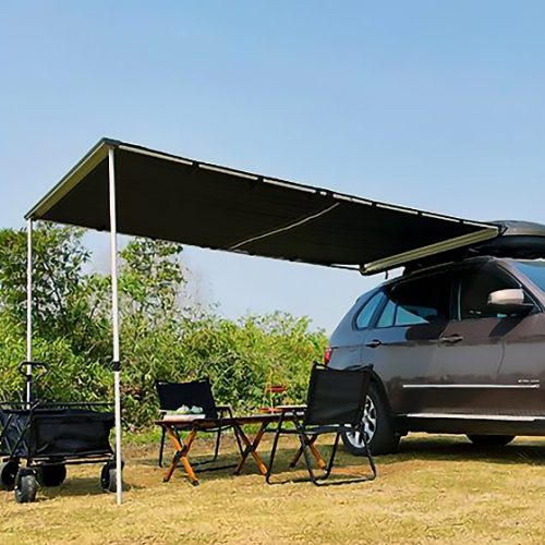 Vinyl car side tent-4 Outdoor camping under the car side tent, close to nature, and enjoy leisurely