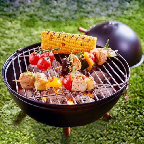 Stainless Steel Apple Shape BBQ Grill-3 Barbecue grill cooking delicious food